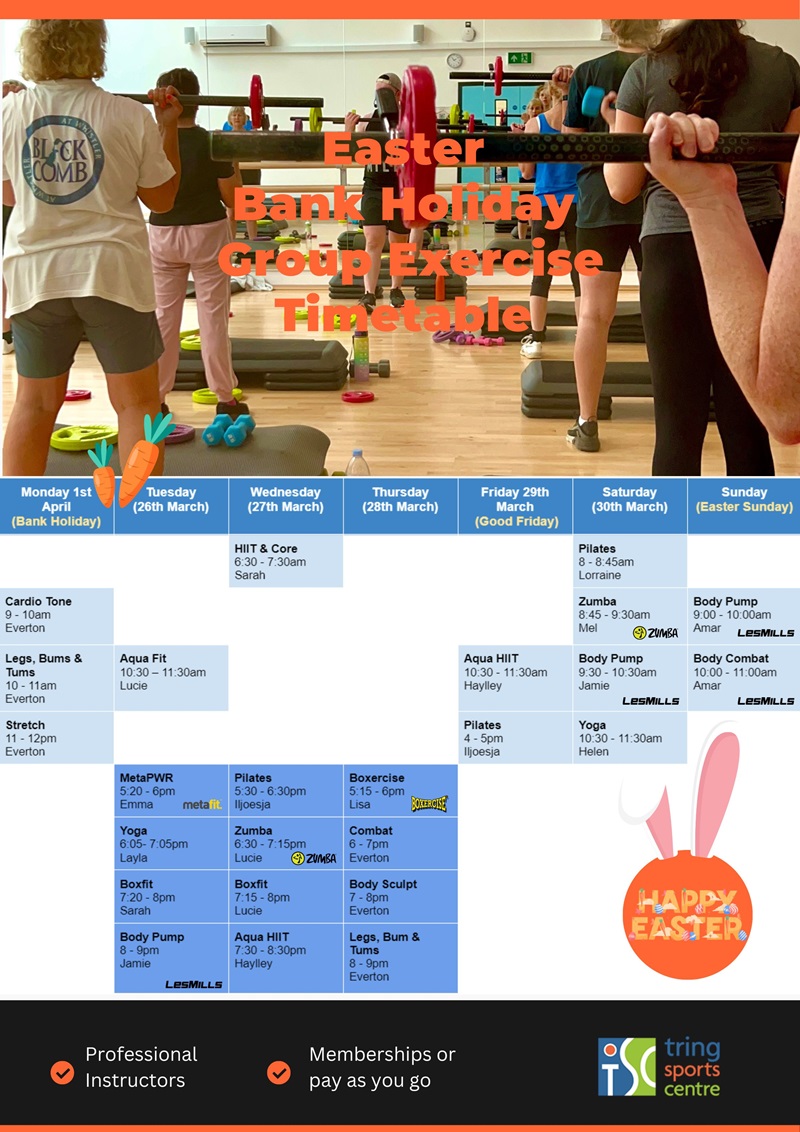 Easter Timetable